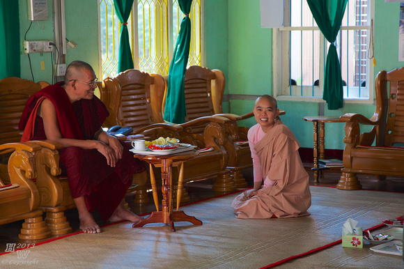 Sat Khya die tar Nunnery, Sagaing Hills