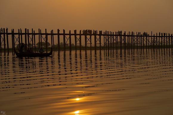 U Bein Bridge Sunrise Mandalay